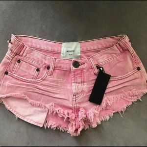 One Teaspoon Shorts EVIL EYE Size 26 Denim NWT